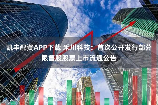 凯丰配资APP下载 禾川科技：首次公开发行部分限售股股票上市流通公告