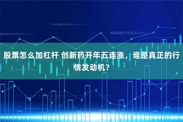 股票怎么加杠杆 创新药开年五连涨，谁是真正的行情发动机？